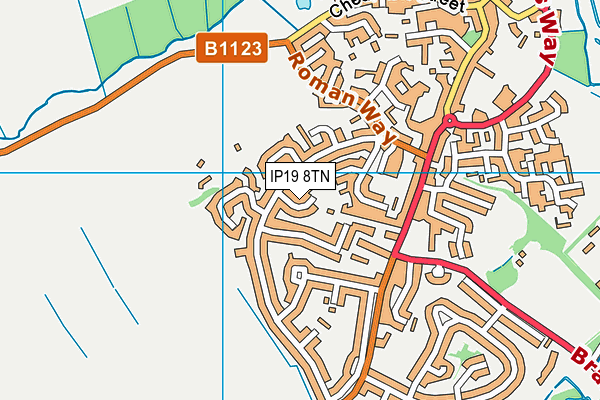 IP19 8TN map - OS VectorMap District (Ordnance Survey)