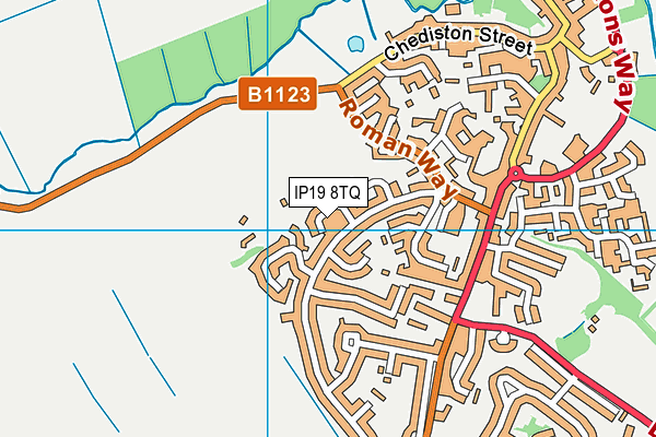 IP19 8TQ map - OS VectorMap District (Ordnance Survey)