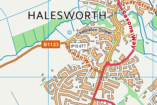 IP19 8TT map - OS VectorMap District (Ordnance Survey)