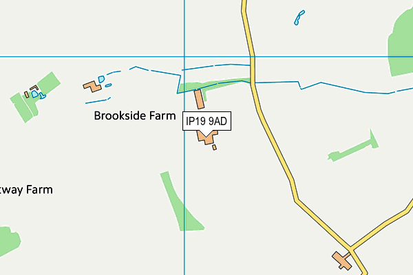 IP19 9AD map - OS VectorMap District (Ordnance Survey)