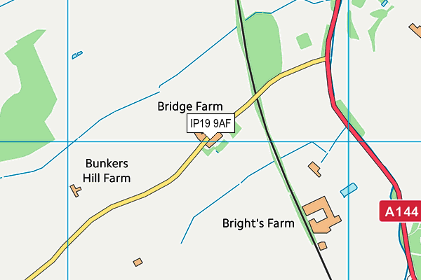 IP19 9AF map - OS VectorMap District (Ordnance Survey)