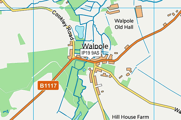 IP19 9AS map - OS VectorMap District (Ordnance Survey)