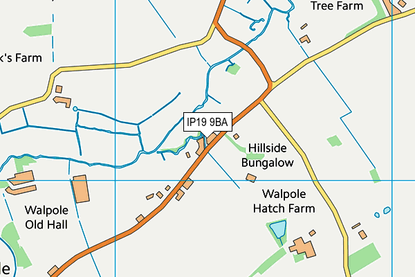 IP19 9BA map - OS VectorMap District (Ordnance Survey)