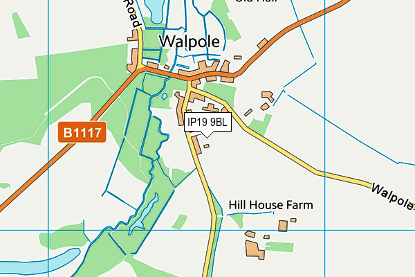 IP19 9BL map - OS VectorMap District (Ordnance Survey)