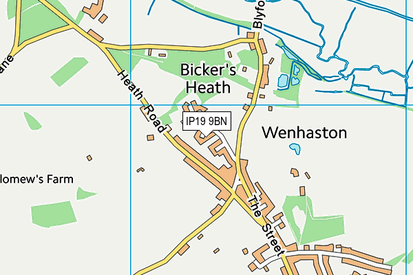 IP19 9BN map - OS VectorMap District (Ordnance Survey)