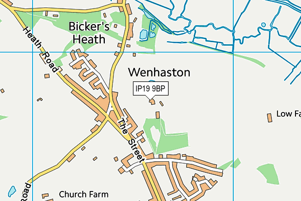 IP19 9BP map - OS VectorMap District (Ordnance Survey)