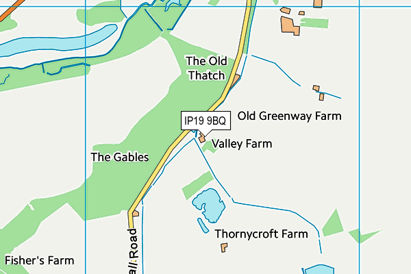 IP19 9BQ map - OS VectorMap District (Ordnance Survey)