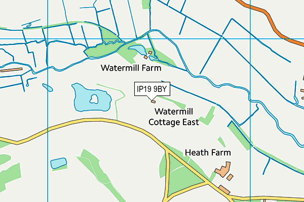 IP19 9BY map - OS VectorMap District (Ordnance Survey)