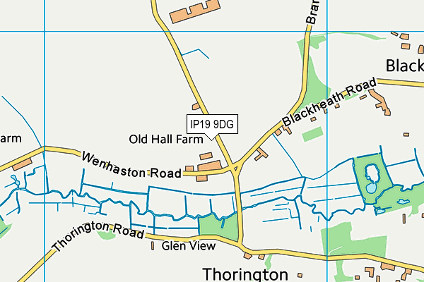 IP19 9DG map - OS VectorMap District (Ordnance Survey)