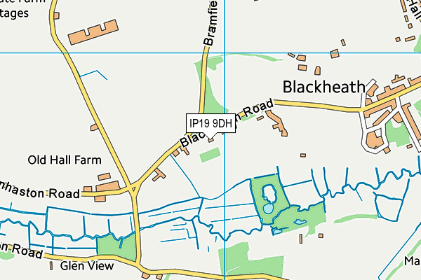 IP19 9DH map - OS VectorMap District (Ordnance Survey)