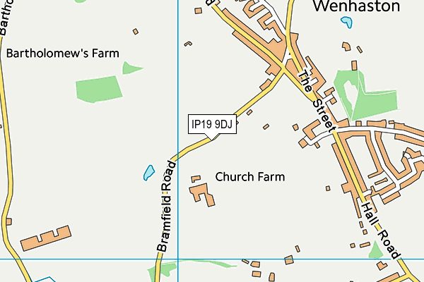 IP19 9DJ map - OS VectorMap District (Ordnance Survey)