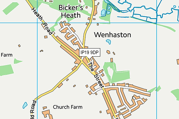 IP19 9DP map - OS VectorMap District (Ordnance Survey)