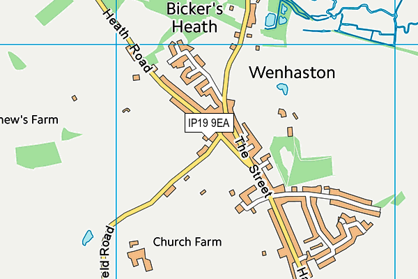 IP19 9EA map - OS VectorMap District (Ordnance Survey)