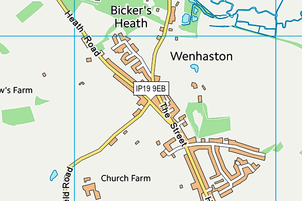 IP19 9EB map - OS VectorMap District (Ordnance Survey)
