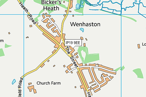 IP19 9EE map - OS VectorMap District (Ordnance Survey)