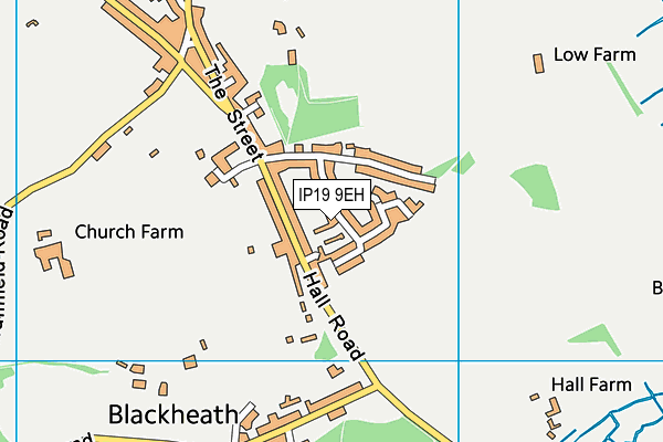 IP19 9EH map - OS VectorMap District (Ordnance Survey)