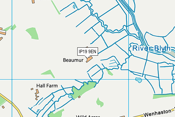 IP19 9EN map - OS VectorMap District (Ordnance Survey)