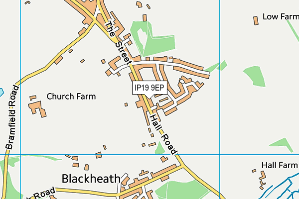 Wenhaston Primary School map (IP19 9EP) - OS VectorMap District (Ordnance Survey)
