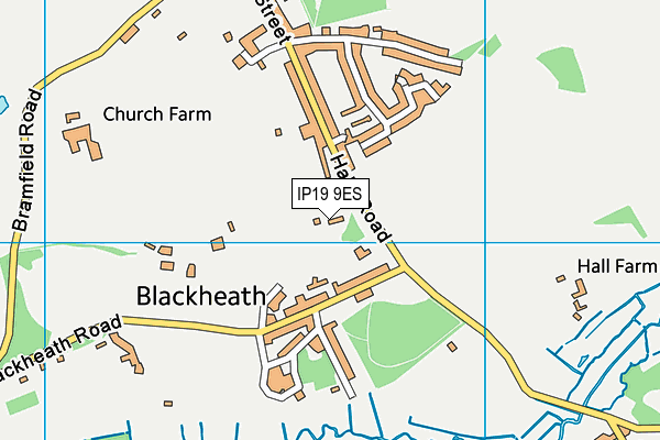 IP19 9ES map - OS VectorMap District (Ordnance Survey)