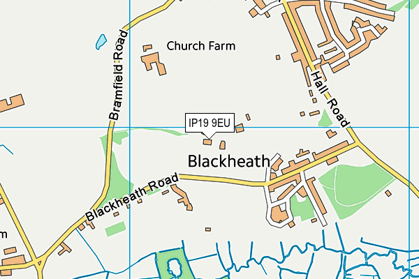 IP19 9EU map - OS VectorMap District (Ordnance Survey)