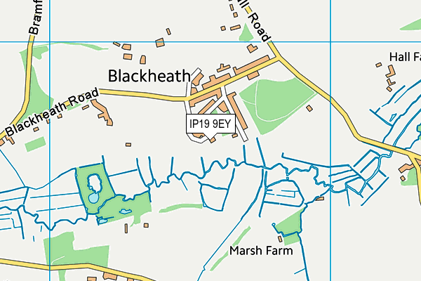 IP19 9EY map - OS VectorMap District (Ordnance Survey)