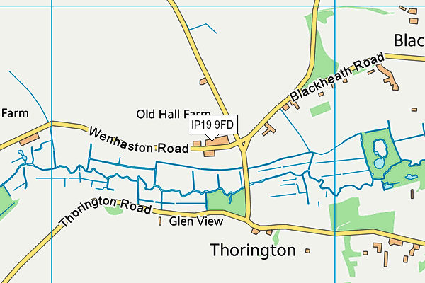 IP19 9FD map - OS VectorMap District (Ordnance Survey)