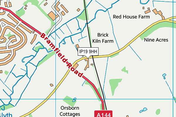 IP19 9HH map - OS VectorMap District (Ordnance Survey)