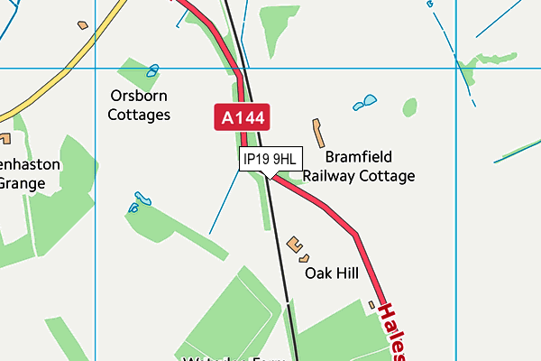 IP19 9HL map - OS VectorMap District (Ordnance Survey)