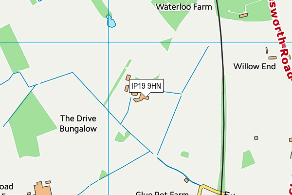 IP19 9HN map - OS VectorMap District (Ordnance Survey)