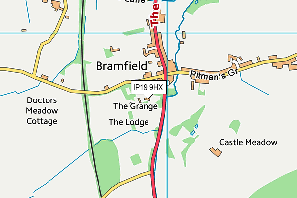 IP19 9HX map - OS VectorMap District (Ordnance Survey)