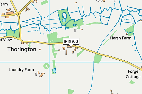 IP19 9JG map - OS VectorMap District (Ordnance Survey)