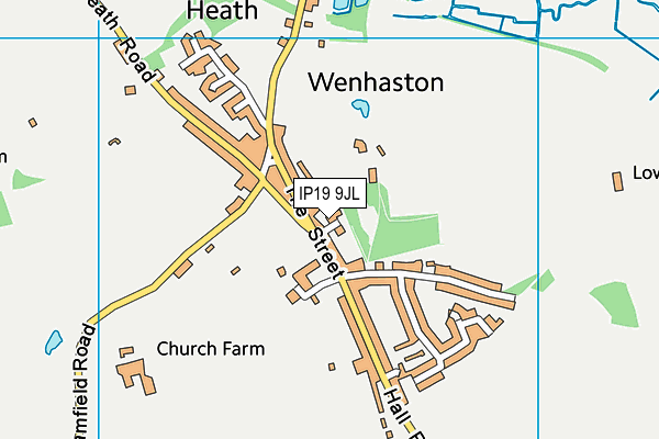 IP19 9JL map - OS VectorMap District (Ordnance Survey)