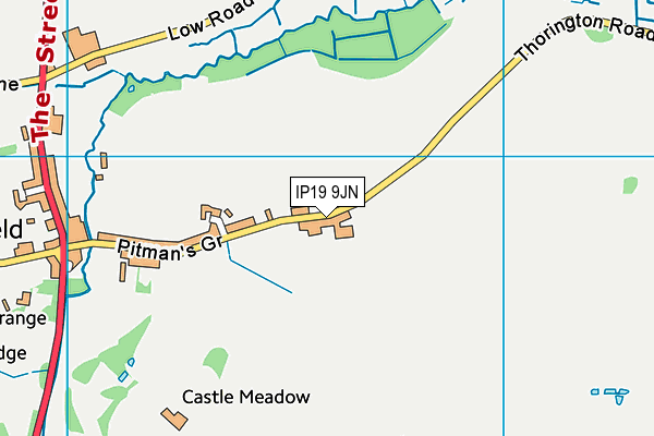 IP19 9JN map - OS VectorMap District (Ordnance Survey)