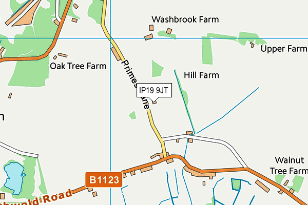 IP19 9JT map - OS VectorMap District (Ordnance Survey)