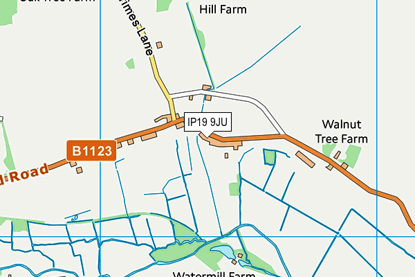 IP19 9JU map - OS VectorMap District (Ordnance Survey)