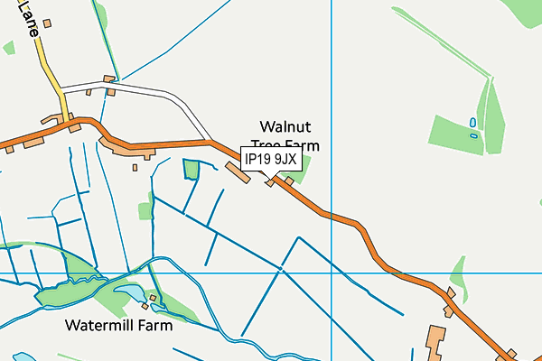 IP19 9JX map - OS VectorMap District (Ordnance Survey)