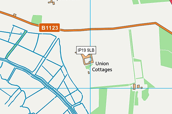 IP19 9LB map - OS VectorMap District (Ordnance Survey)