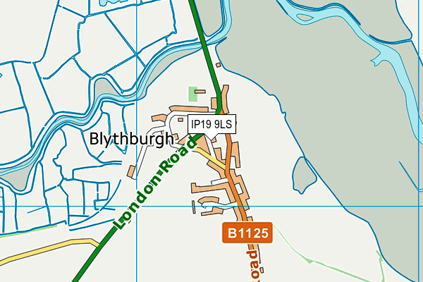 IP19 9LS map - OS VectorMap District (Ordnance Survey)