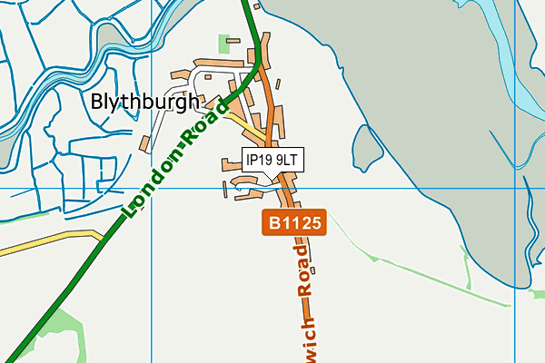 IP19 9LT map - OS VectorMap District (Ordnance Survey)