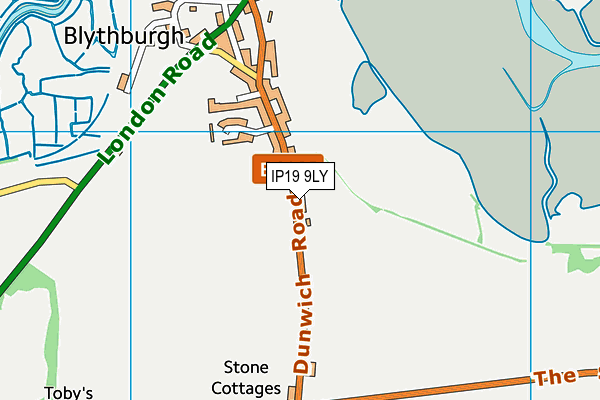 IP19 9LY map - OS VectorMap District (Ordnance Survey)