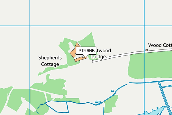 IP19 9NB map - OS VectorMap District (Ordnance Survey)