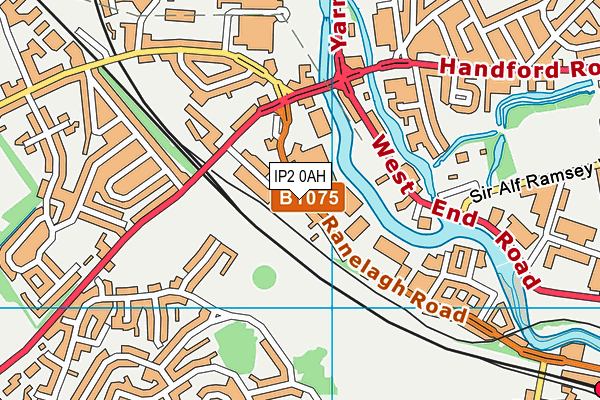 IP2 0AH map - OS VectorMap District (Ordnance Survey)