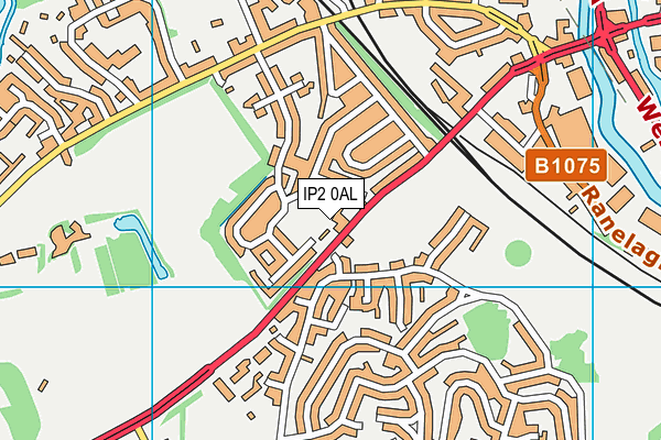 IP2 0AL map - OS VectorMap District (Ordnance Survey)