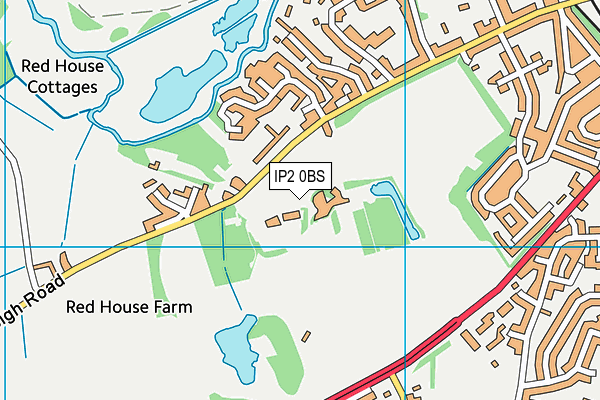 IP2 0BS map - OS VectorMap District (Ordnance Survey)