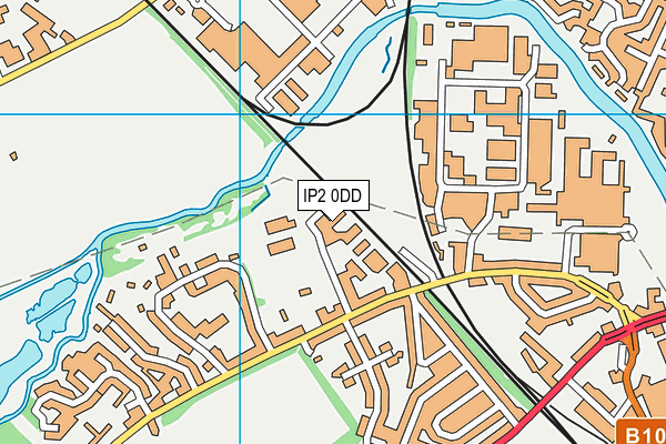 IP2 0DD map - OS VectorMap District (Ordnance Survey)