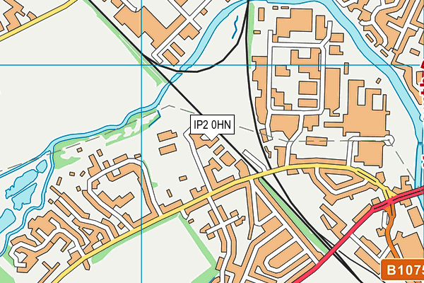 IP2 0HN map - OS VectorMap District (Ordnance Survey)