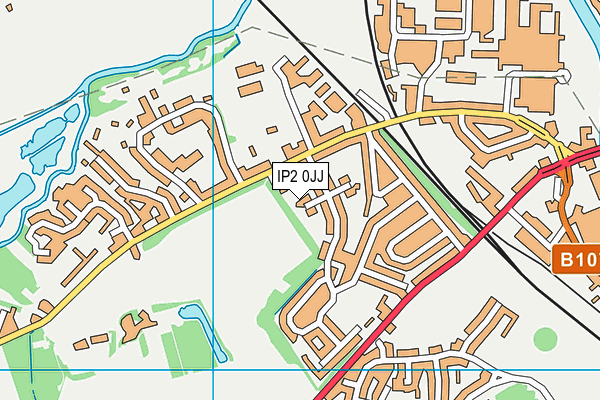 IP2 0JJ map - OS VectorMap District (Ordnance Survey)