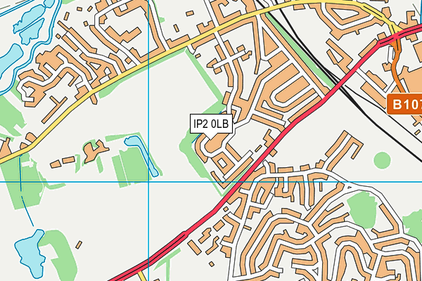 IP2 0LB map - OS VectorMap District (Ordnance Survey)