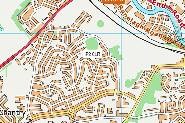 IP2 0LR map - OS VectorMap District (Ordnance Survey)