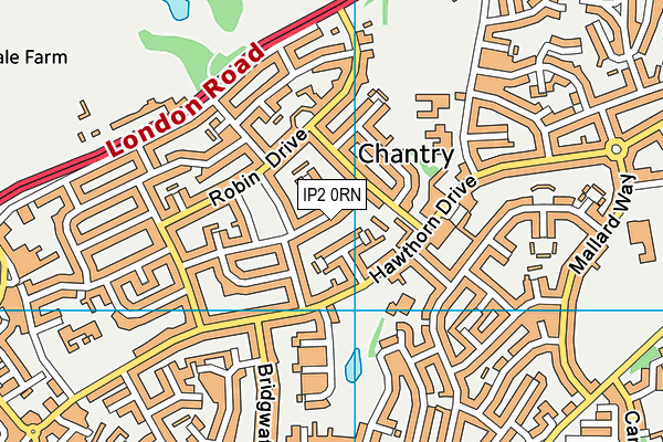 IP2 0RN map - OS VectorMap District (Ordnance Survey)